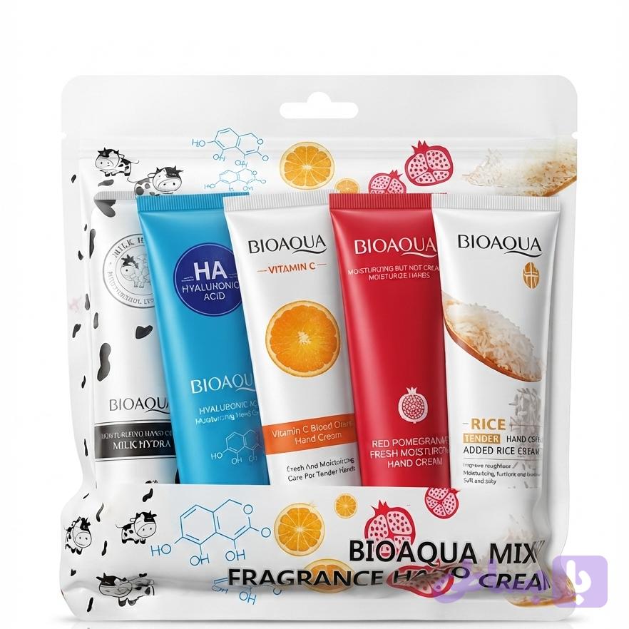 کرم مرطوب کننده دست بایوآکوآ Bioaqua بسته پنج عددی