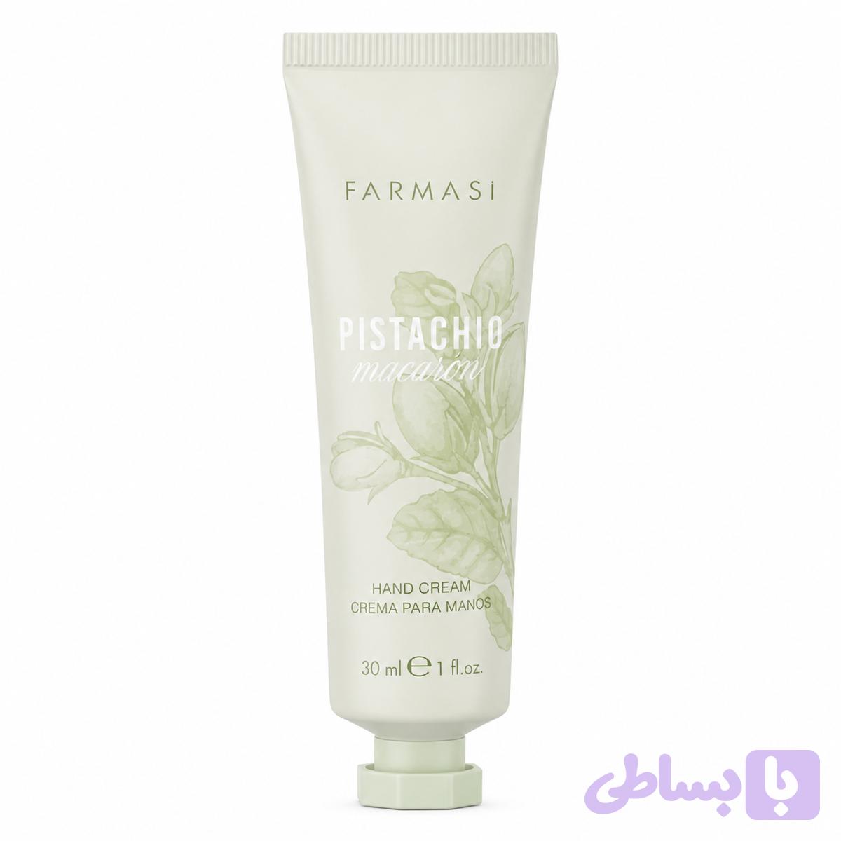 کرم مرطوب کننده دست و صورت فارماسی FARMASI مدل PISTACHIO حجم ۳۰ میلی لیتر