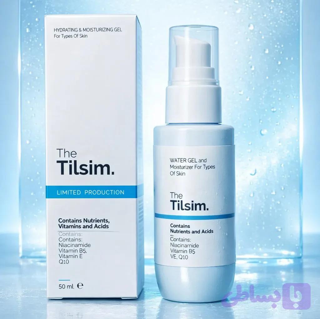ژل آبرسان و مرطوب کننده و پرایمر آرایش تیلسیم TISLIM حجم ۵۰ میلی لیتر برای انواع پوست