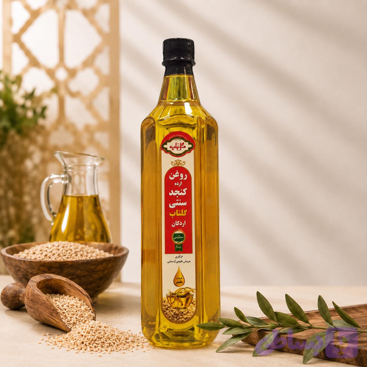 روغن ارده ۱ لیتری گلناب