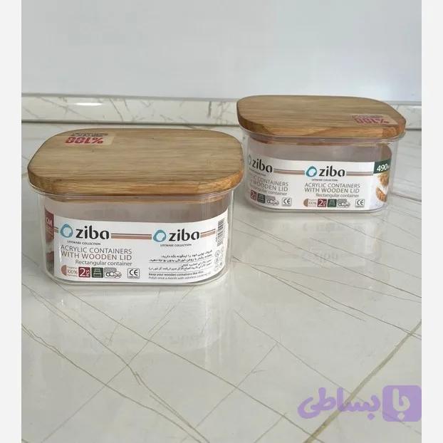 ظرف مستطیل اکرولیک 490میل