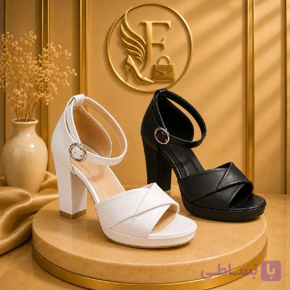 کفش مجلسی و بیرونی دخترانه و زنانه پاشنه دار بسیار شیک و راحت سایز 37 تا 40 — تصویر 1