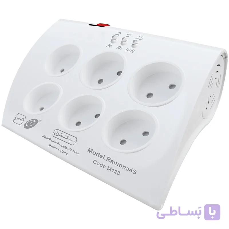 محافظ کامپیوتر شش خانه با کابل 1/50 نمودار کنترل مدل رامونا کدM123