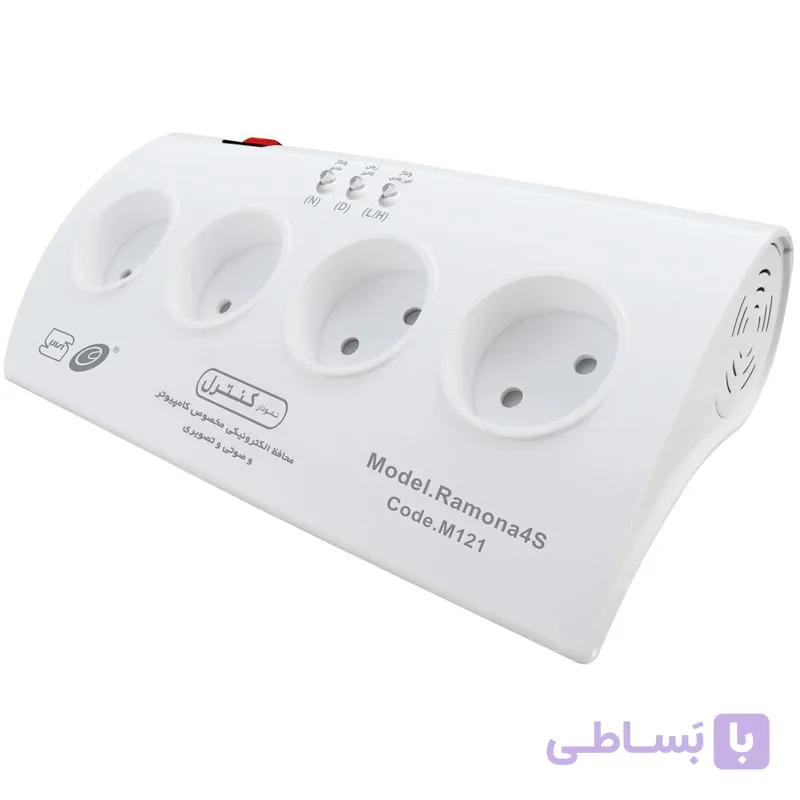 محافظ 4 خانه کامپیوتر با کابل 1/5 متری نمودار کنترل مدل رامونا کد M121
