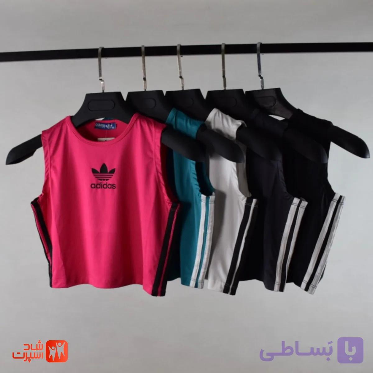 کراپ تاپ فلامنت ادیداس زنانه — تصویر 1