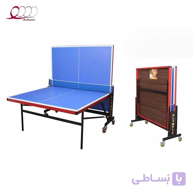 میز پینگ پنگ 4 چرخ MDF مدل E2