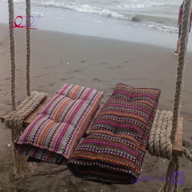 تاب درختی کمپینگ چوبی جاجیمی پلیوود مناسب همه سنین — تصویر 1
