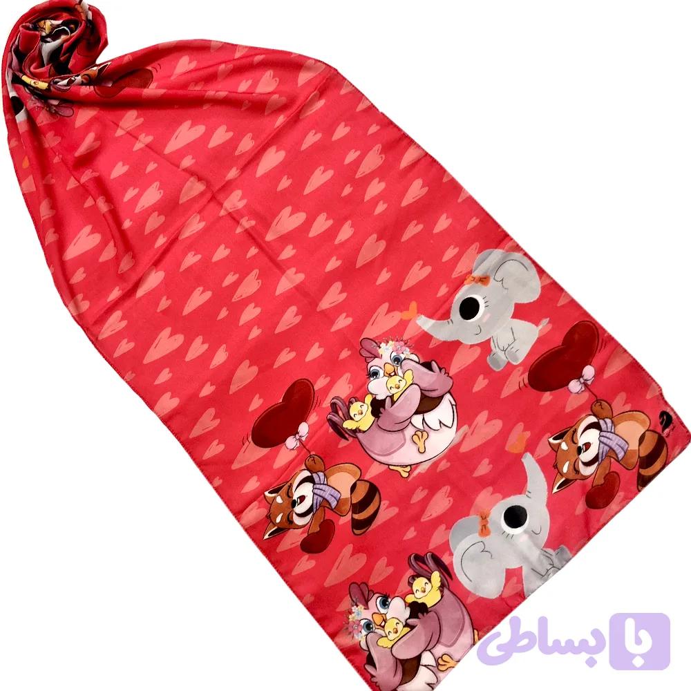 شال بچه گانه فانتزی قلبی عروسکی شاهدخت kids-shawl516 — تصویر 1