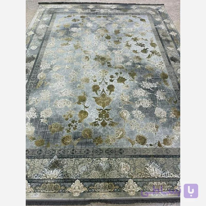 فرش 1200 شانه طرح میلان زرد اکرولیک (پس کرایه)