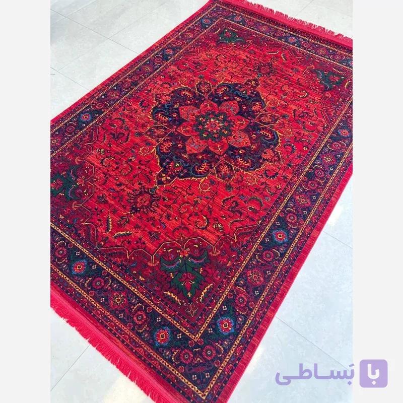 فرش 700 شانه قرمز طرح بلوچ 2827 کلکسیون خاتون