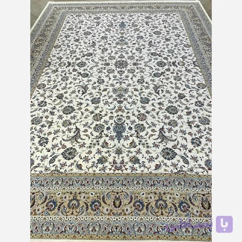 فرش 1200 شانه طرح 8055 کرم اکرولیک (پس کرایه)