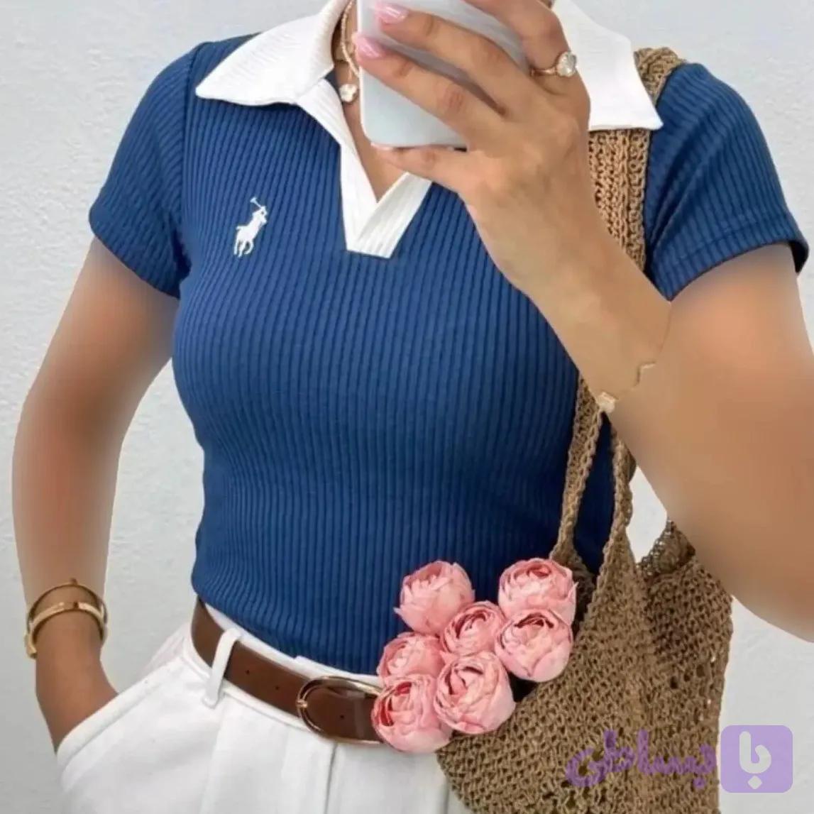 پولو شرت کبریتی گلدوزی
