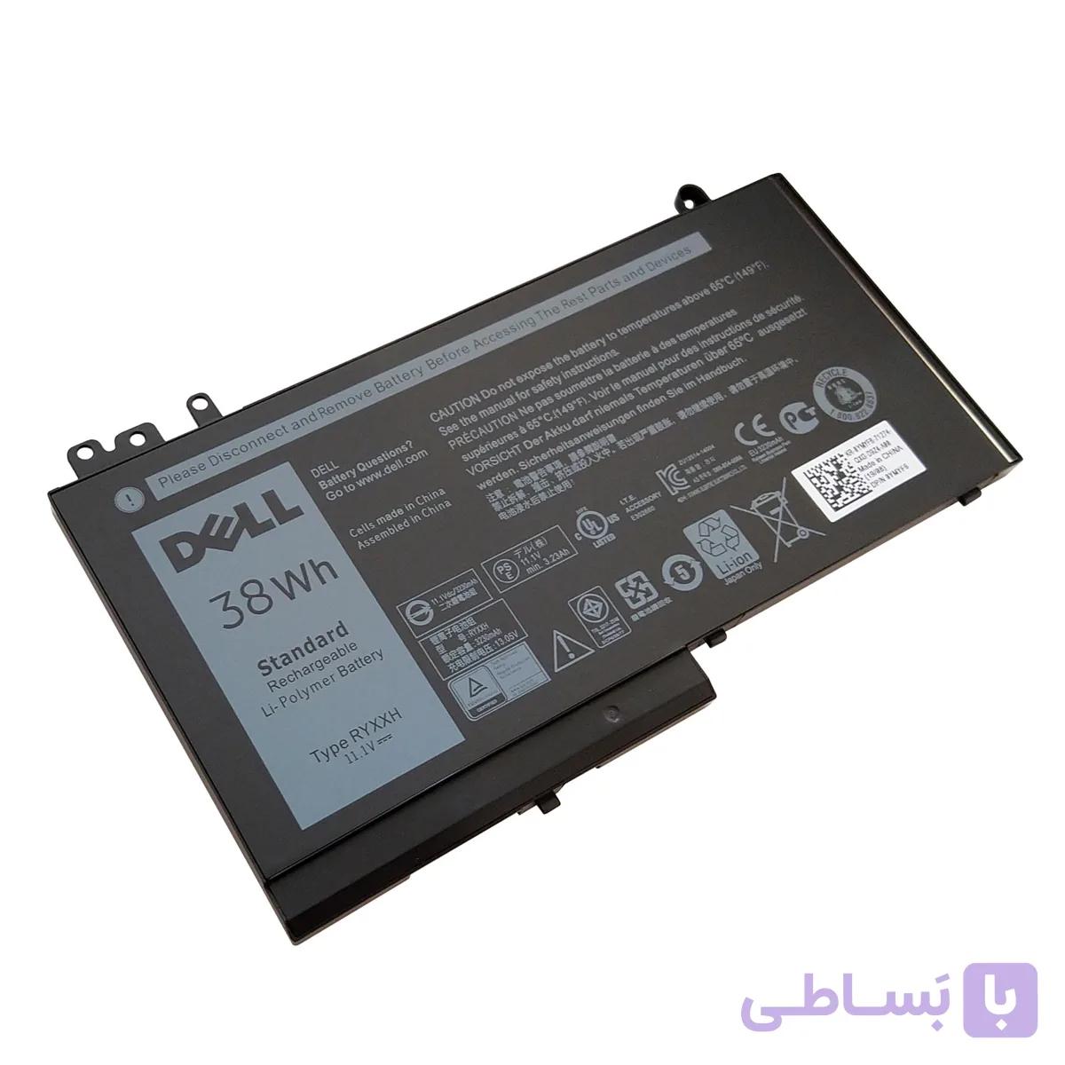باتری اورجینال لپ تاپ دل Dell E5250 E5270 E5450 E5550 RYXXH — تصویر 1