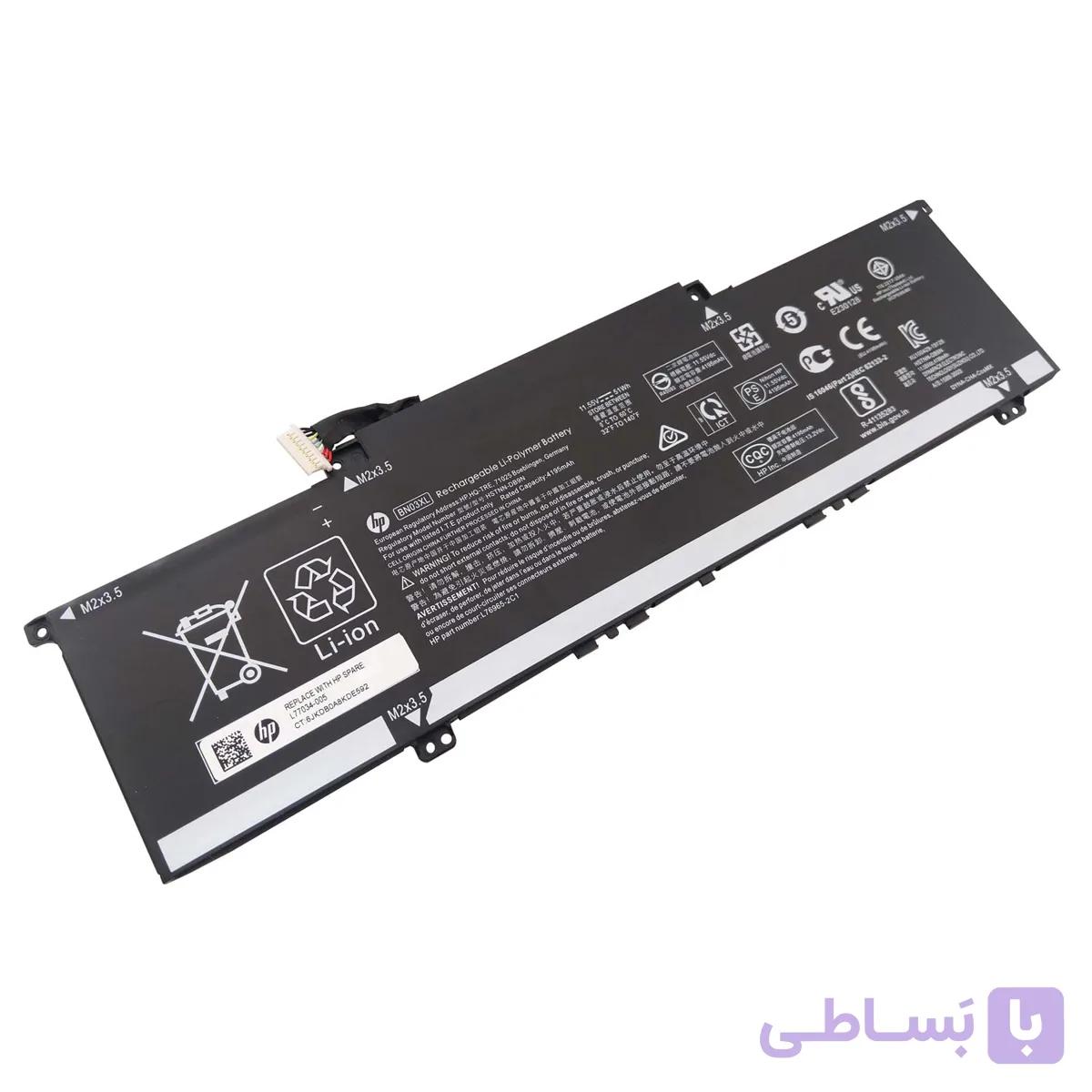 باتری اورجینال لپ تاپ اچ پی HP ENVY x360 13 15 BN03XL — تصویر 1