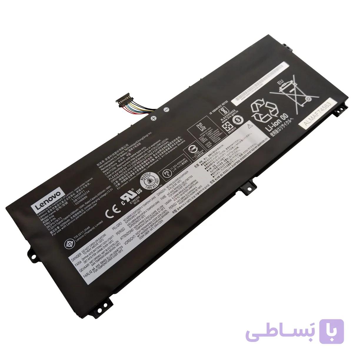 باتری اورجینال لپ تاپ لنوو Lenovo ThinkPad X390 Yoga L18M3P72