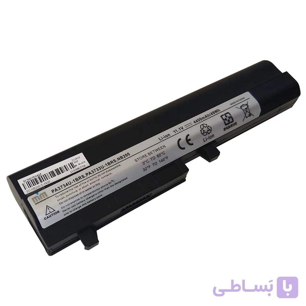 باتری لپ تاپ توشیبا Toshiba Satellite NB200 NB205 PA3734U-1BRS — تصویر 1