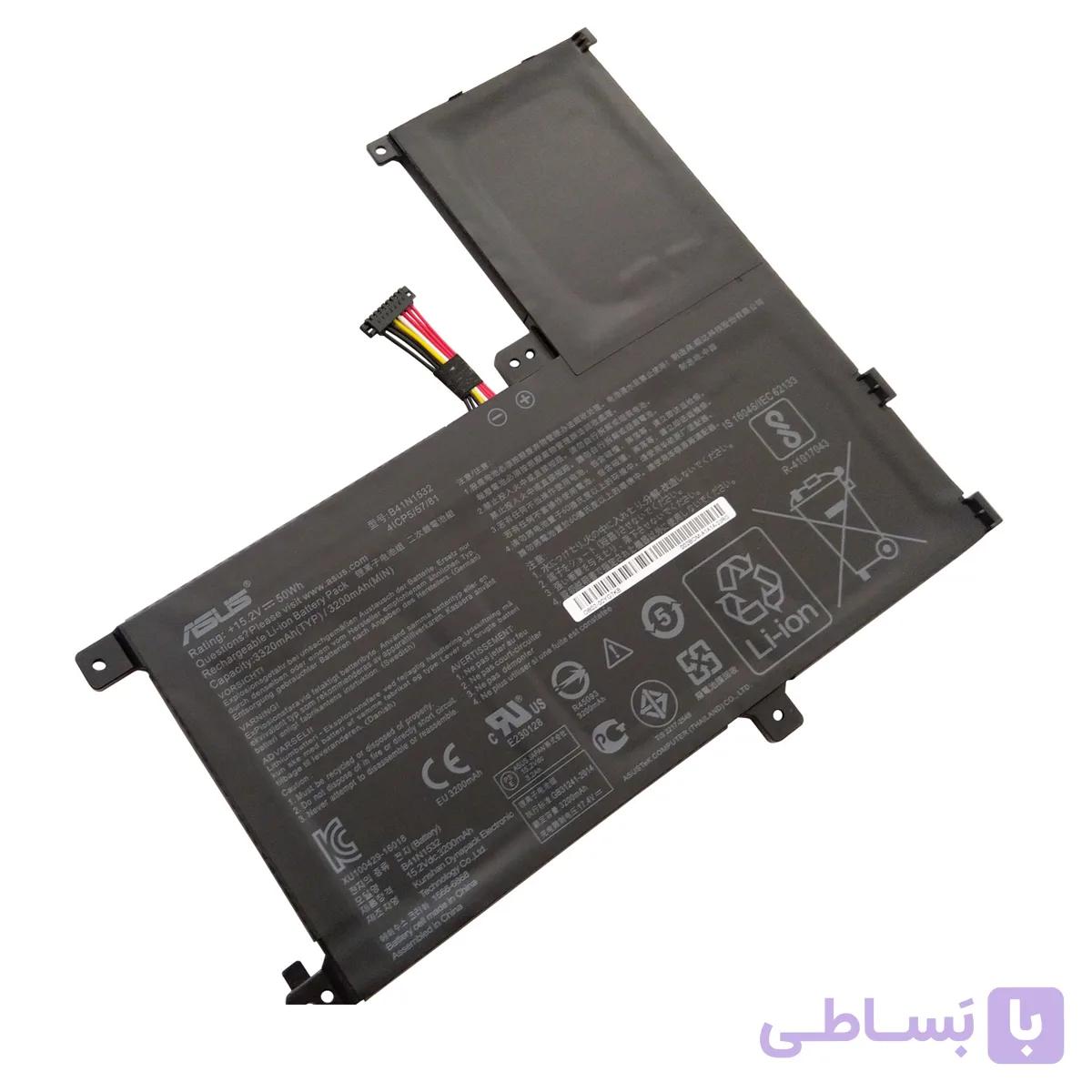 باتری اورجینال لپ تاپ ایسوس Asus Q504UA Q534UA B41N1532