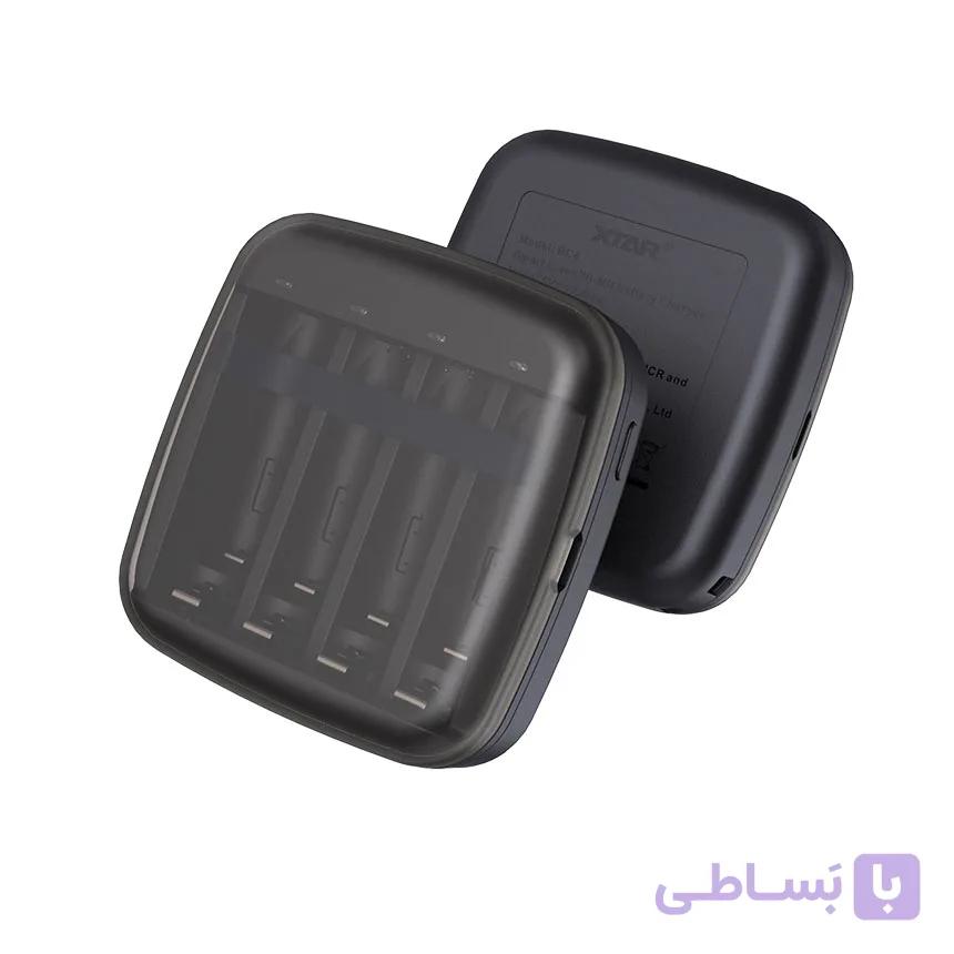 شارژر باتری قلمی و نیم قلم اکستار 4 شیار XTAR L4