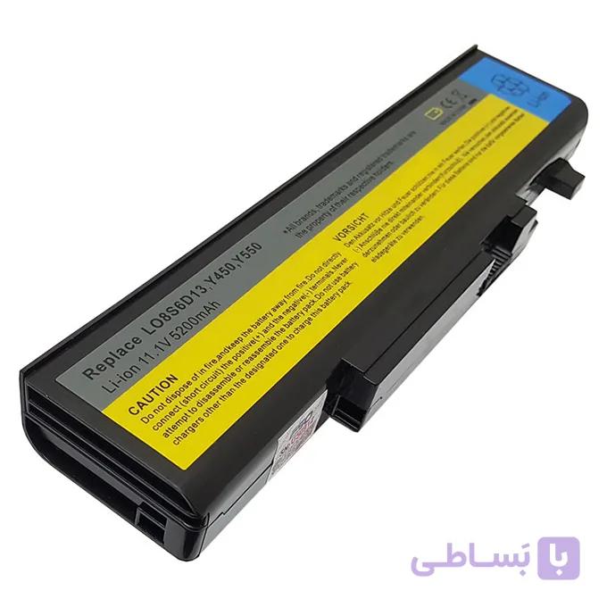 باتری اورجینال لپ تاپ لنوو Lenovo IdeaPad Y450 Y550 L08S6D13