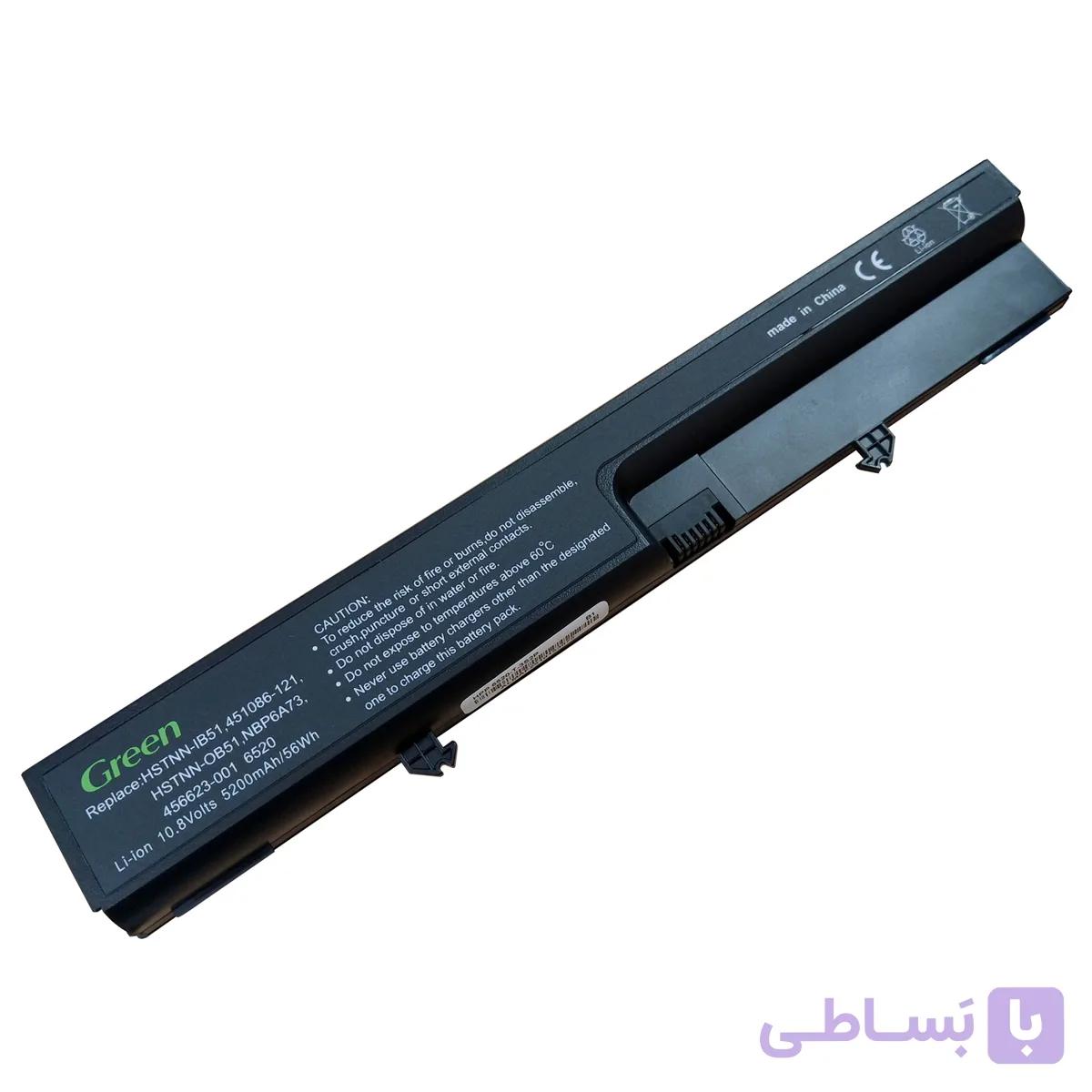 باتری لپ تاپ اچ پی Hp Compaq 6520s HSTNN-DB51 — تصویر 1
