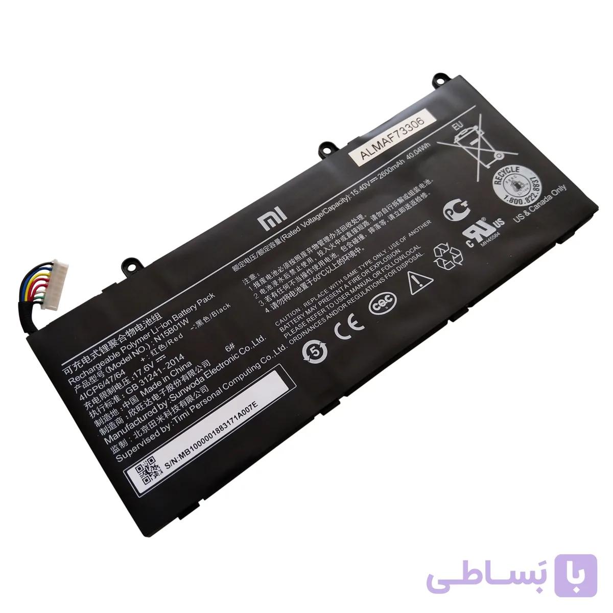باتری اورجینال لپ تاپ شیائومی Xiaomi MI RUBY TM1802 N15B01W