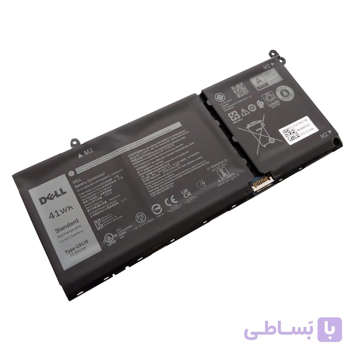 باتری اورجینال لپ تاپ دل Dell Vostro 5310 5320 G91J0