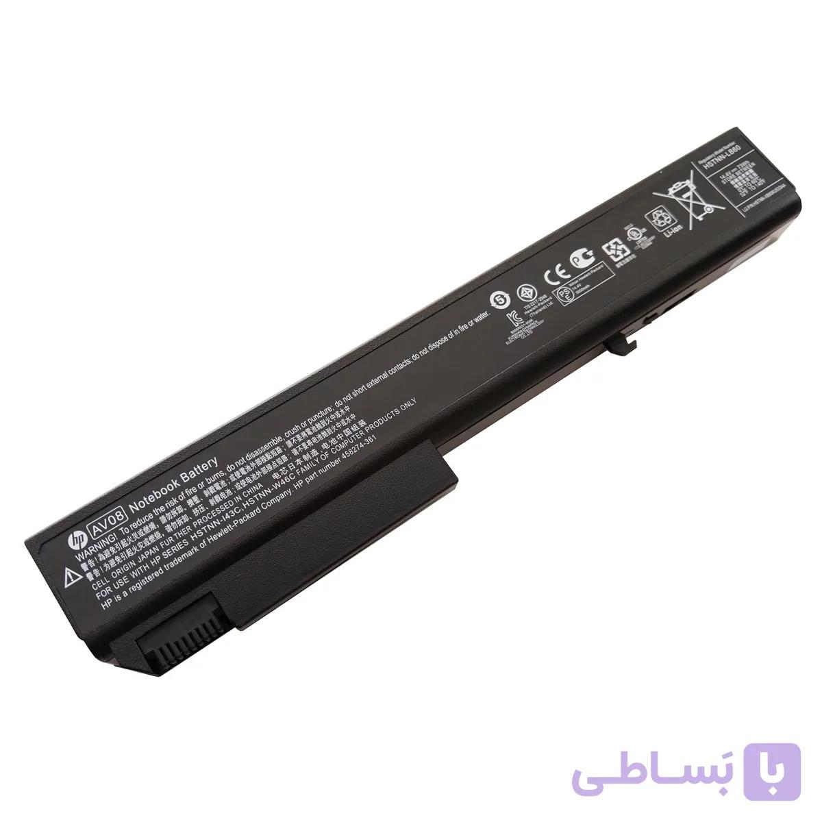 باتری اورجینال لپ تاپ اچ پی HP EliteBook 8530w 8540w AV08 — تصویر 1