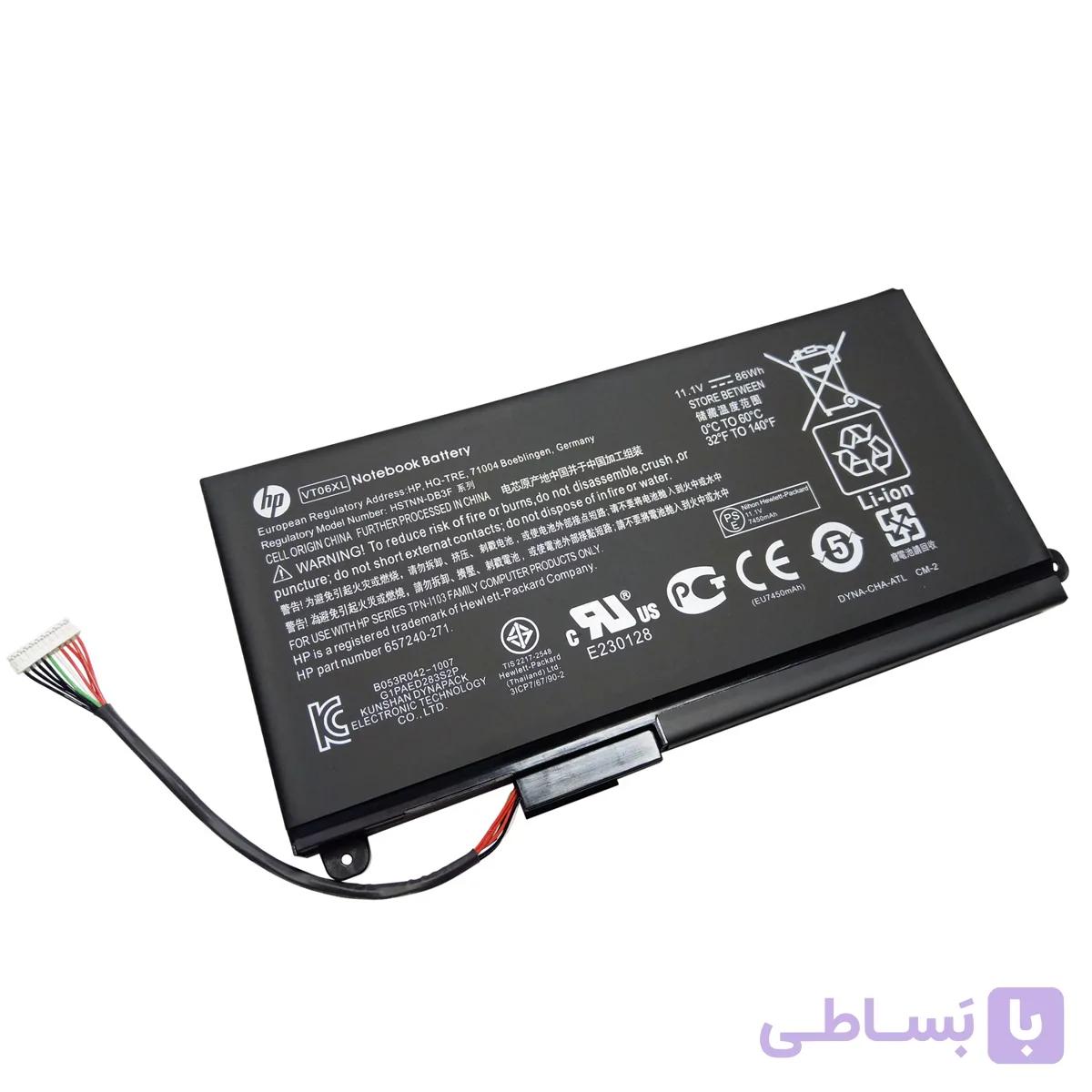 باتری اورجینال لپ تاپ اچ پی HP ENVY 17 VT06XL — تصویر 1