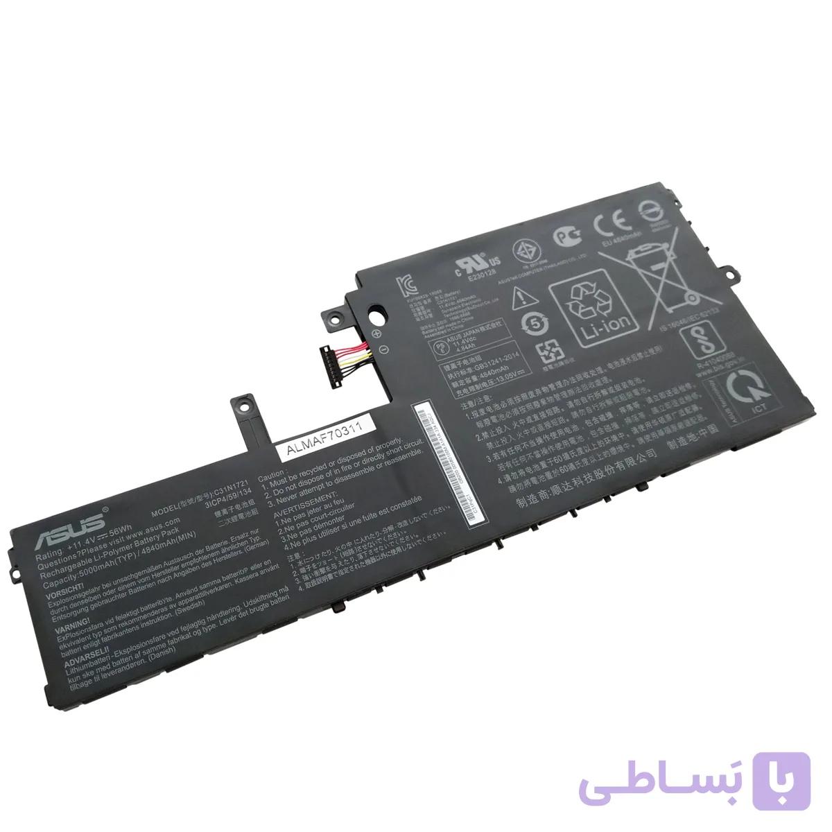 باتری اورجینال لپ تاپ ایسوس Asus VivoBook E406 L406 R420 C31N1721