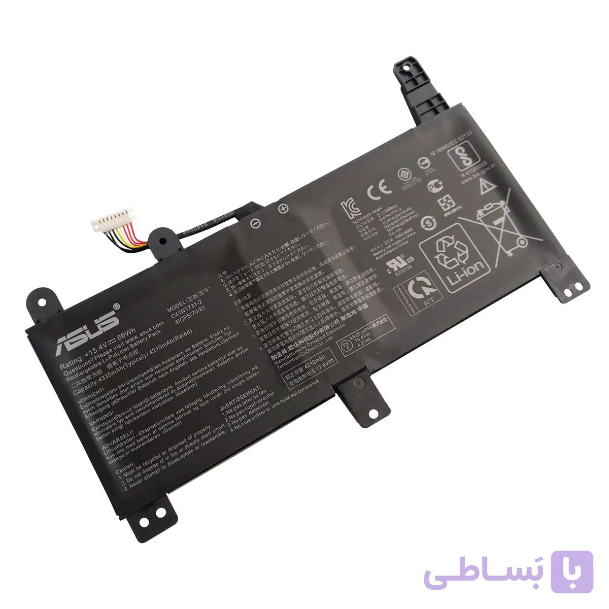 باتری اورجینال لپ تاپ ایسوس Asus G531 G731 GU GW C41N1731-2