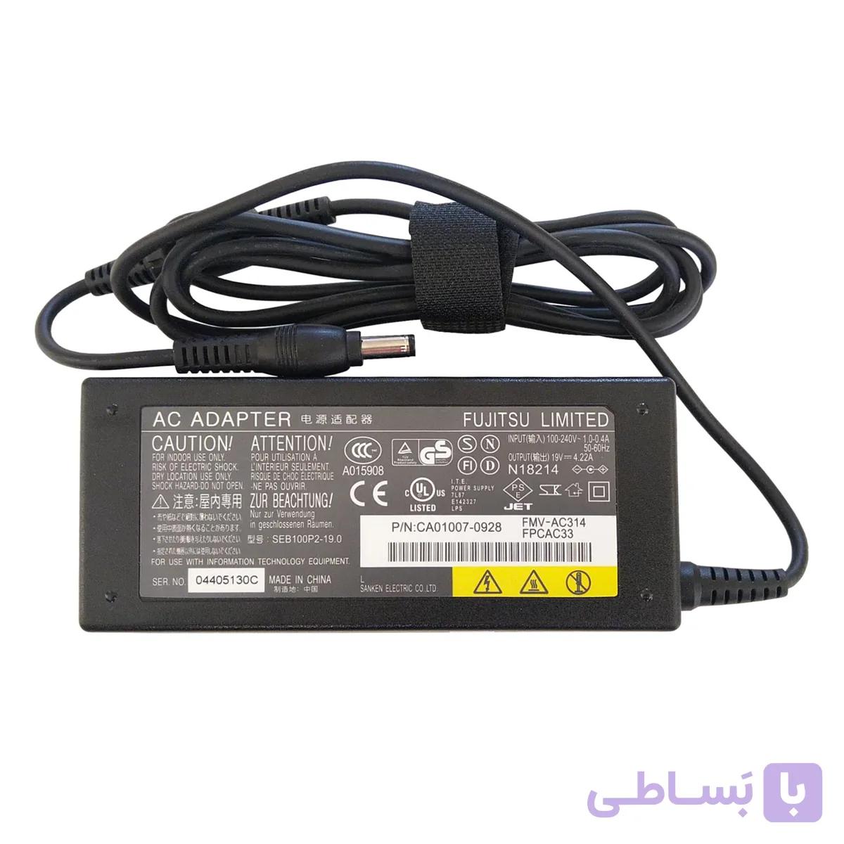 شارژر اورجینال لپ تاپ فوجیتسو Fujitsu 19V 4.22A — تصویر 1