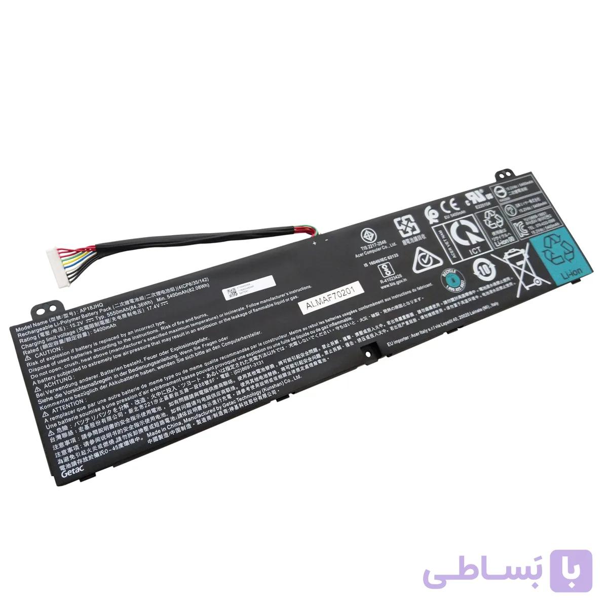 باتری اورجینال لپ تاپ ایسر Acer Predator Triton 500 AP18JHQ