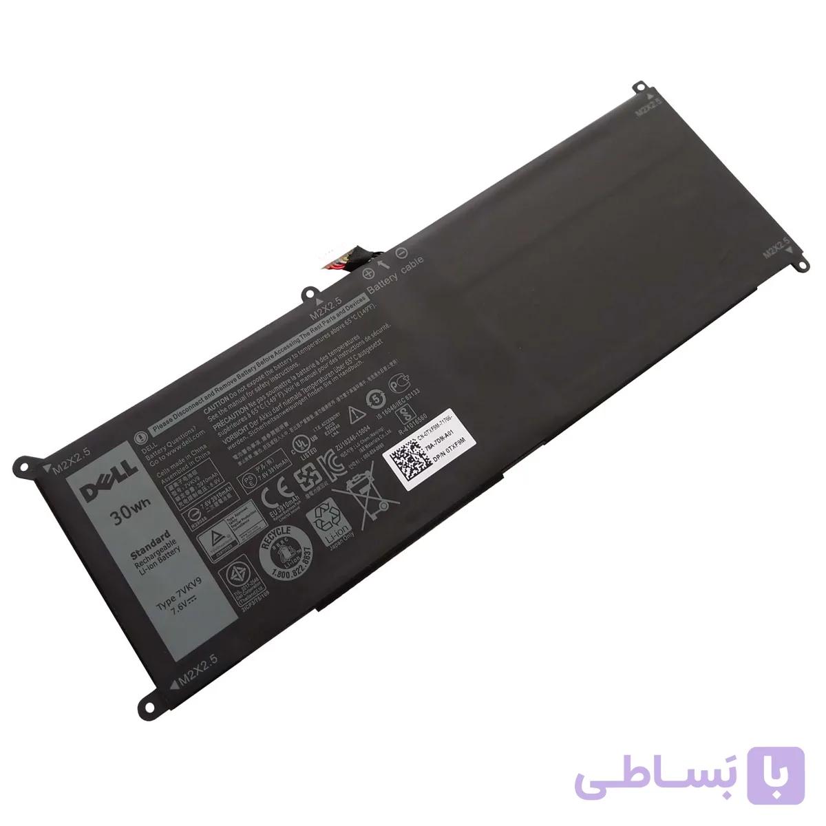 باتری اورجینال لپ تاپ دل Dell XPS 12 9250 7VKV9 — تصویر 1