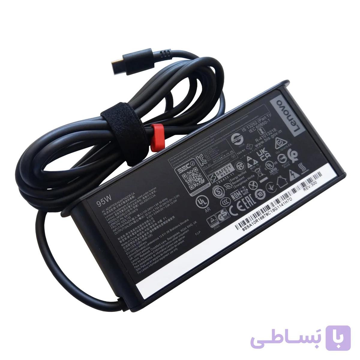 شارژر اورجینال لپ تاپ لنوو Lenovo Type C 20V 2.25A — تصویر 1