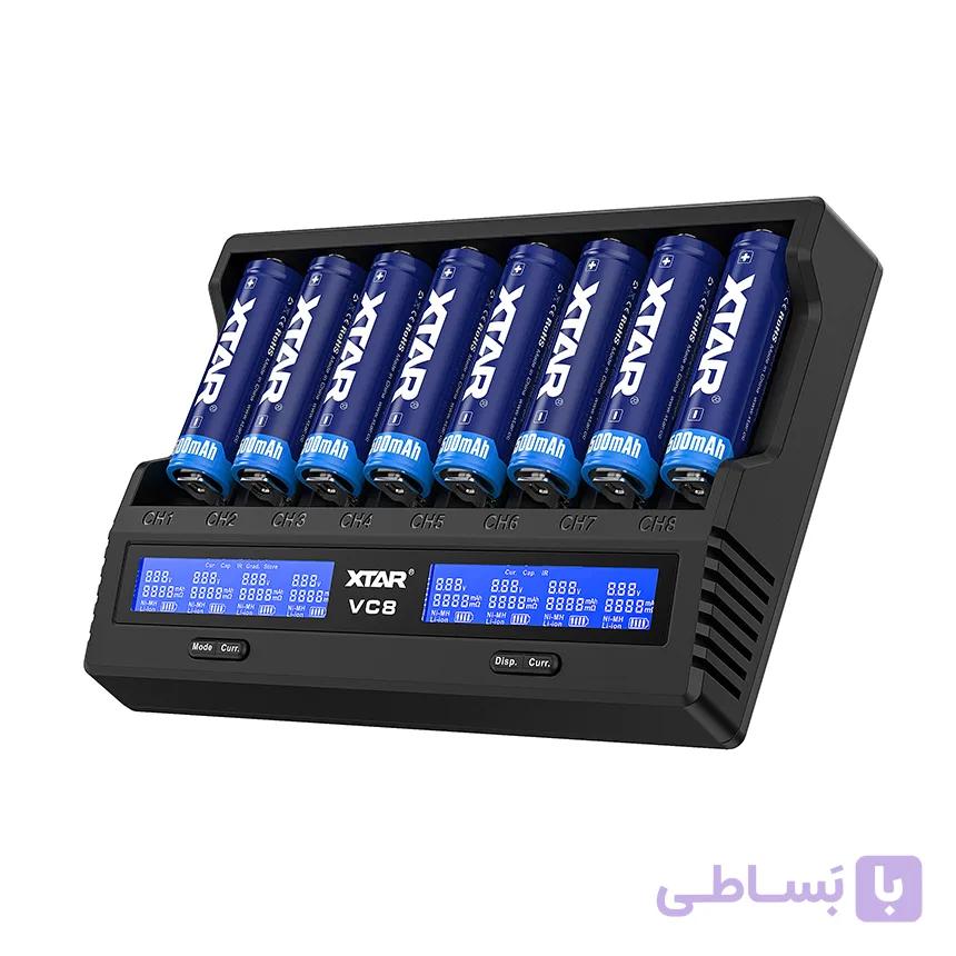 شارژر باتری اکستار 2 شیار هوشمند XTAR Intelligent Charger VX2 Pro — تصویر 1