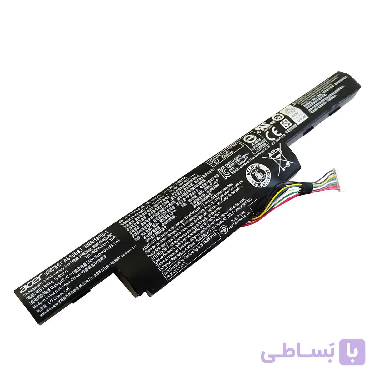 باتری اورجینال لپ تاپ ایسر Acer F5-573G E5-575G AS16B8J — تصویر 1