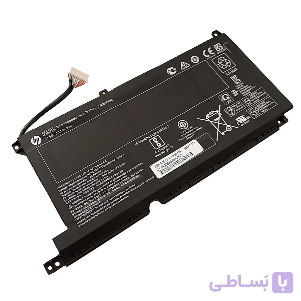 باتری اورجینال لپ تاپ اچ پی HP Pavilion Gaming 15 16 PG03XL