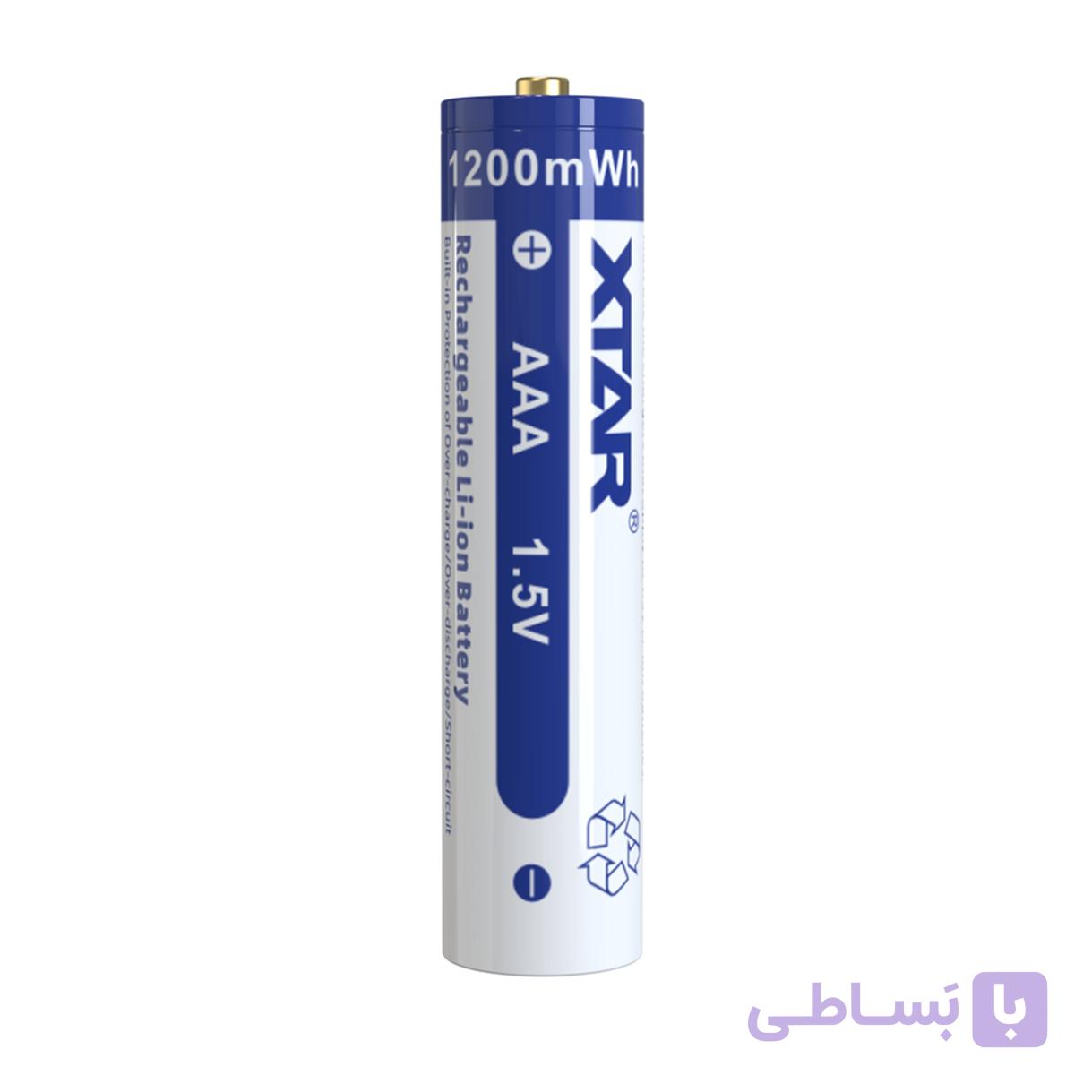 باتری نیم قلمی قابل شارژ اکستار XTAR 1.5V AAA 1000mAh