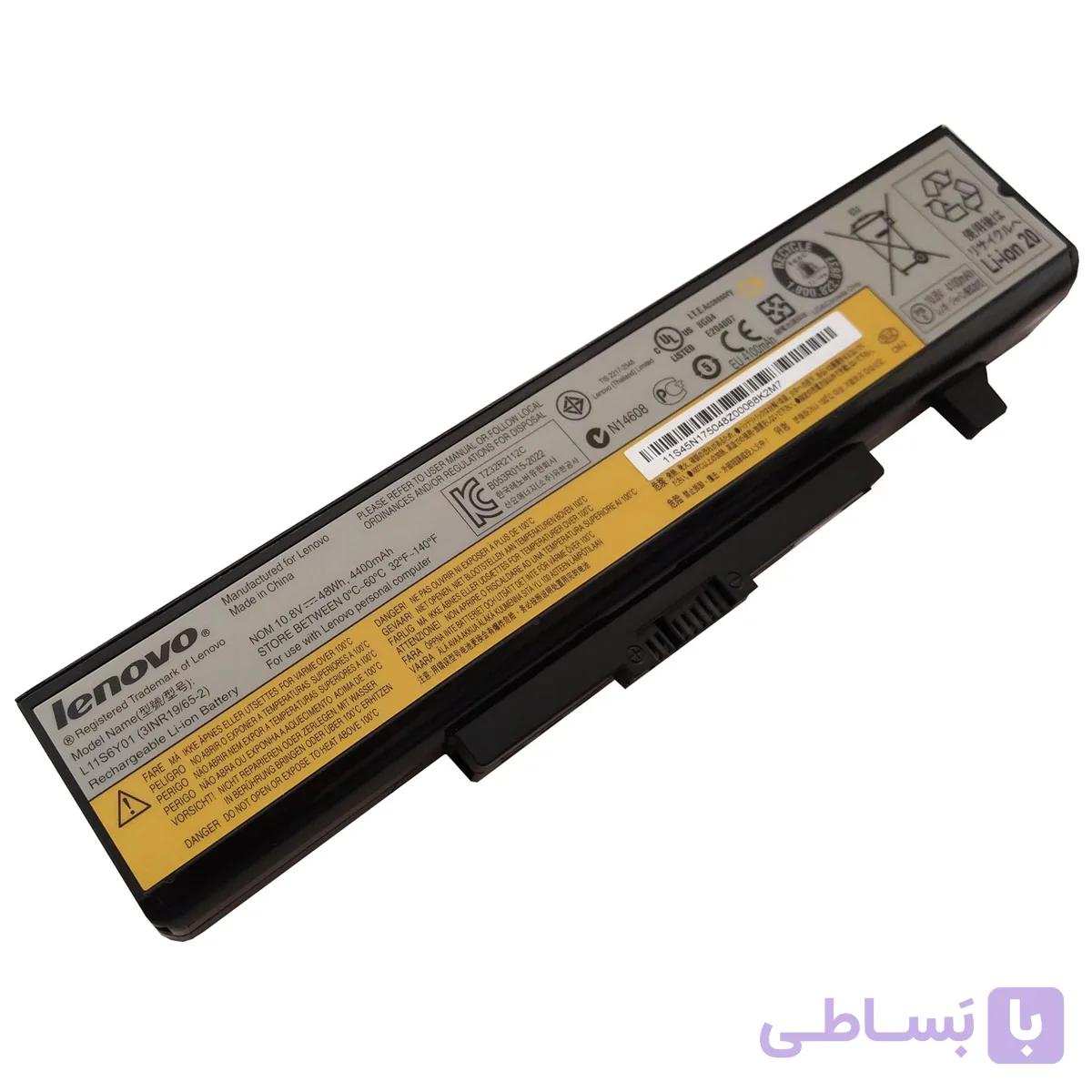 باتری اورجینال لپ تاپ لنوو Lenovo Y480 Y580 L11S6Y01