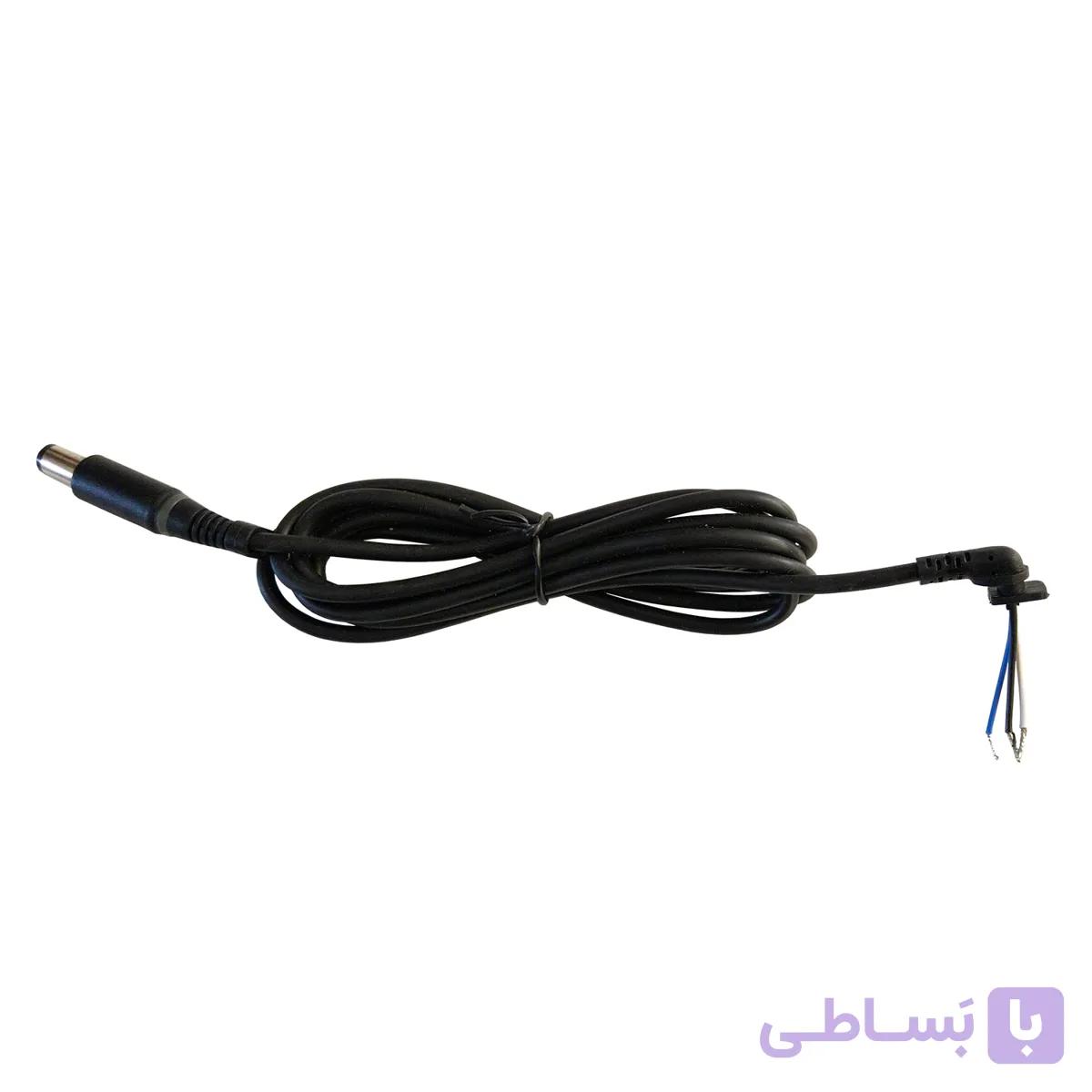 کابل برق تعمیری آداپتور لپ تاپ دل Dell 7.4 * 5.0 – چراغ دار — تصویر 1