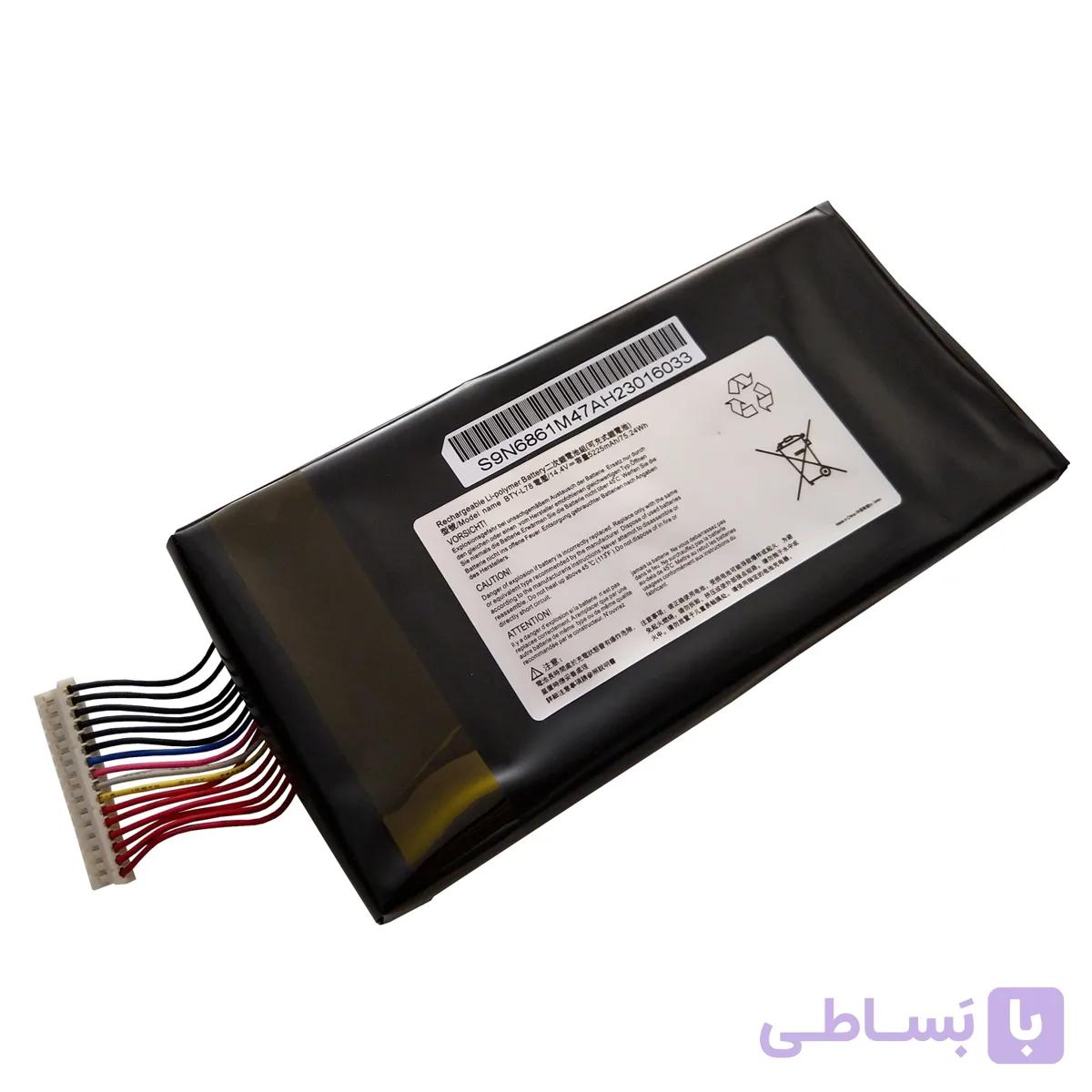 باتری اورجینال لپ تاپ ام اس آی Msi GT63 GT73 GT75 GT83 BTY-L78
