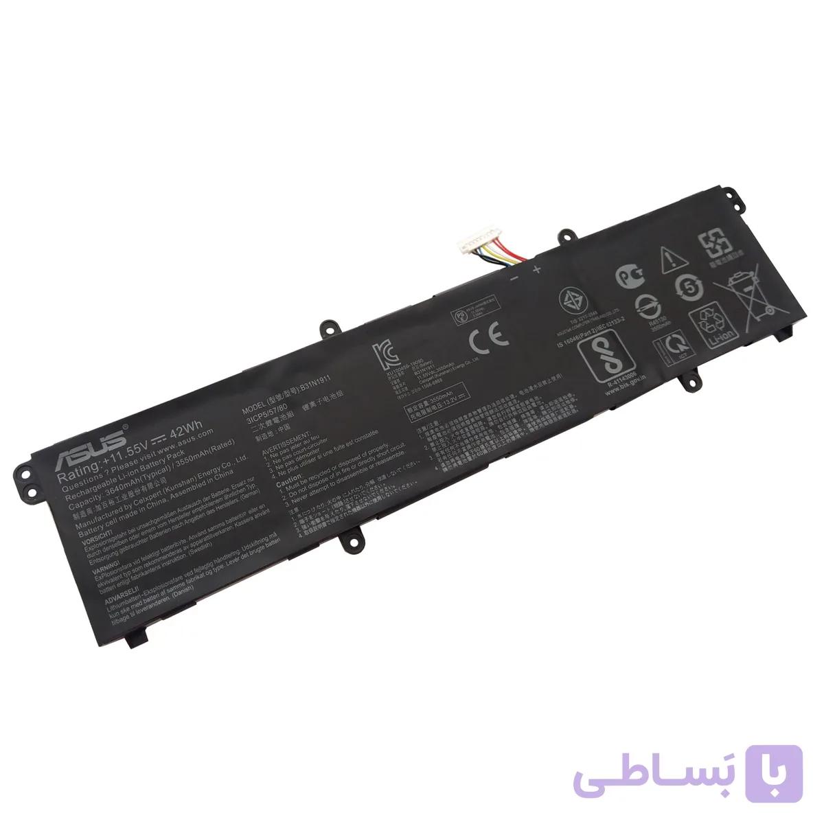 باتری اورجینال لپ تاپ ایسوس Asus VivoBook Flip TP470EA B31N1911