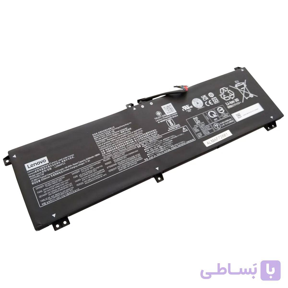 باتری اورجینال لپ تاپ لنوو Lenovo Legion Slim 7 16IRH8 L22M4PC3