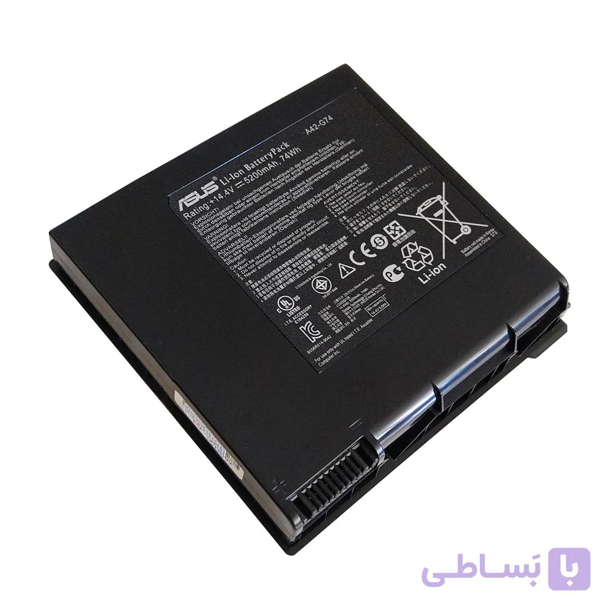 باتری اورجینال لپ تاپ ایسوس Asus G74 A42-G74 — تصویر 1