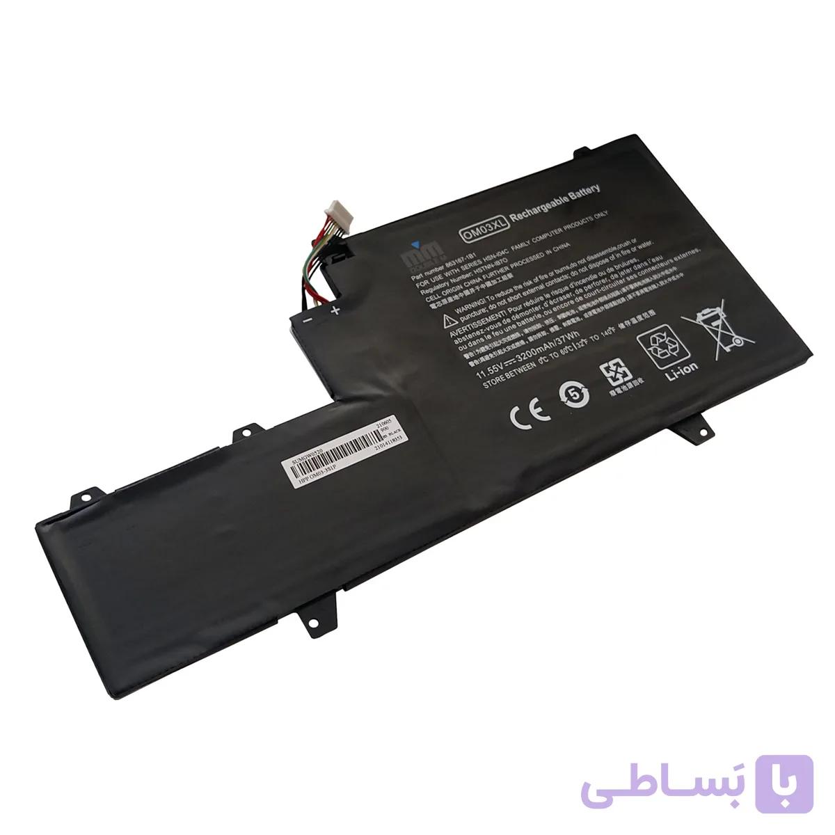 باتری اورجینال لپ تاپ اچ پی HP EliteBook x360 1030 G2 OM03XL — تصویر 1
