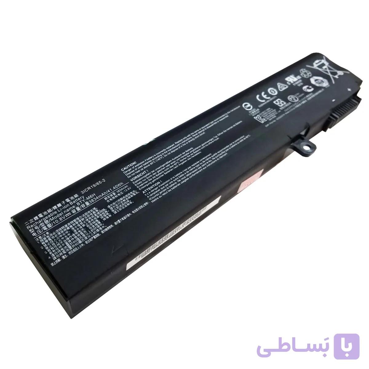 باتری اورجینال لپ تاپ ام اس آی MSI GE72 GE73 BTY-M6H