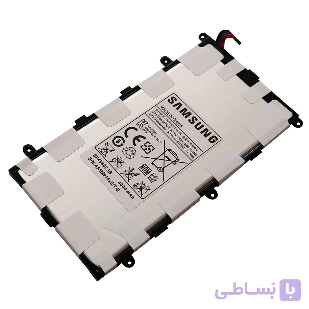 باتری اورجینال تبلت سامسونگ Samsung Galaxy Tab 2 SP4960C3B – مدل 7.0 اینچی — تصویر 1