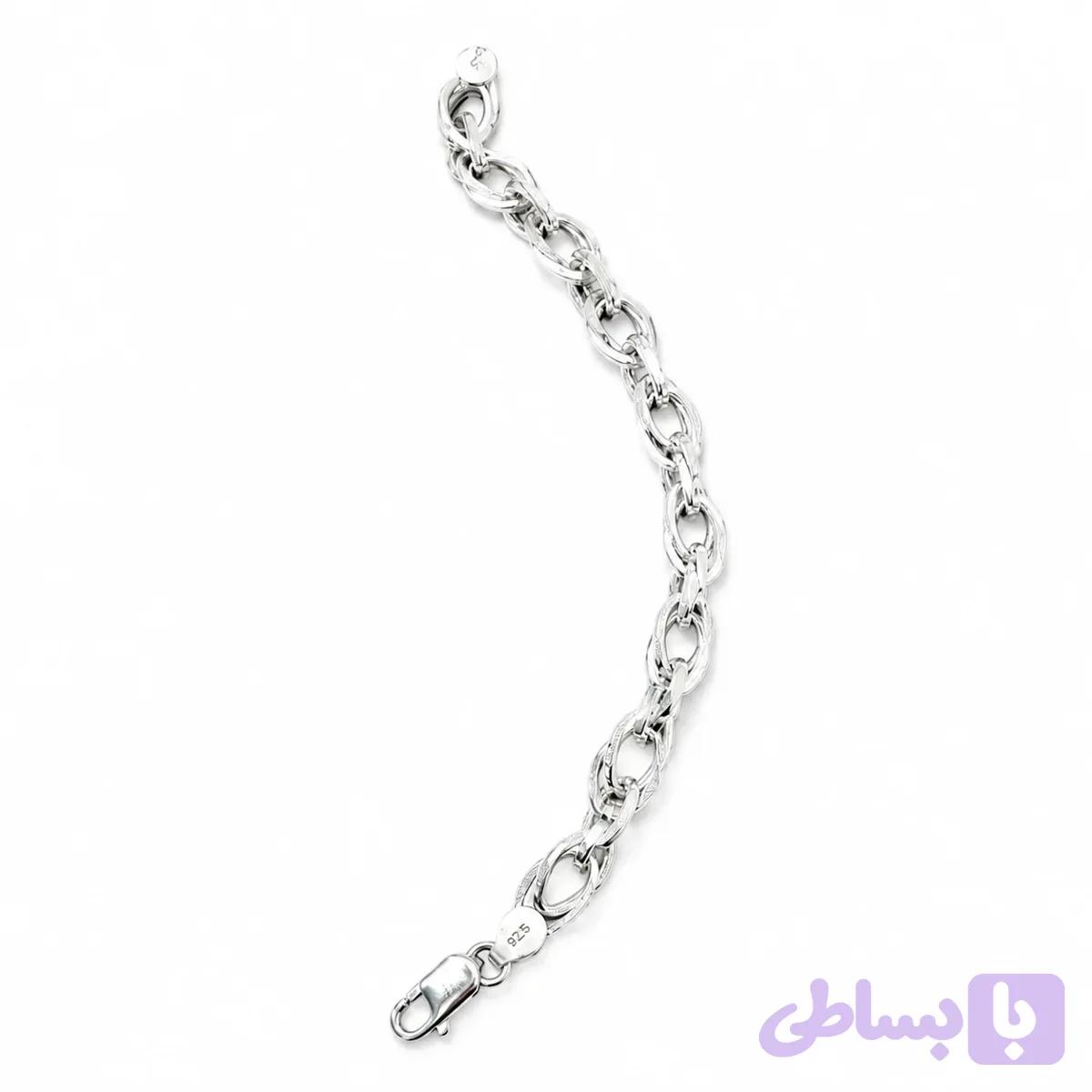 دستبند مردانه (یونیسکس) نقره ۹۲۵ ایتالیایی والنتینو مارینر | Italian 925 Silver Valentino Mariner Bracelet — تصویر 1