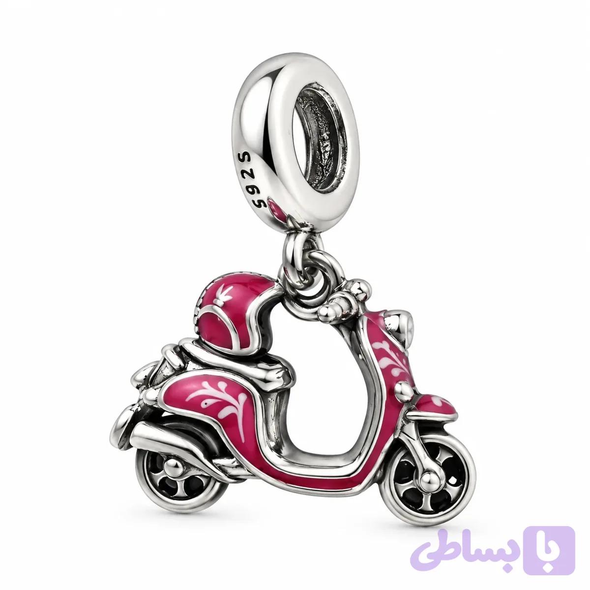 چارم آویز اسکوتر صورتی پاندورا | Pandora Moments Pink Scooter Dangle Charm — تصویر 1