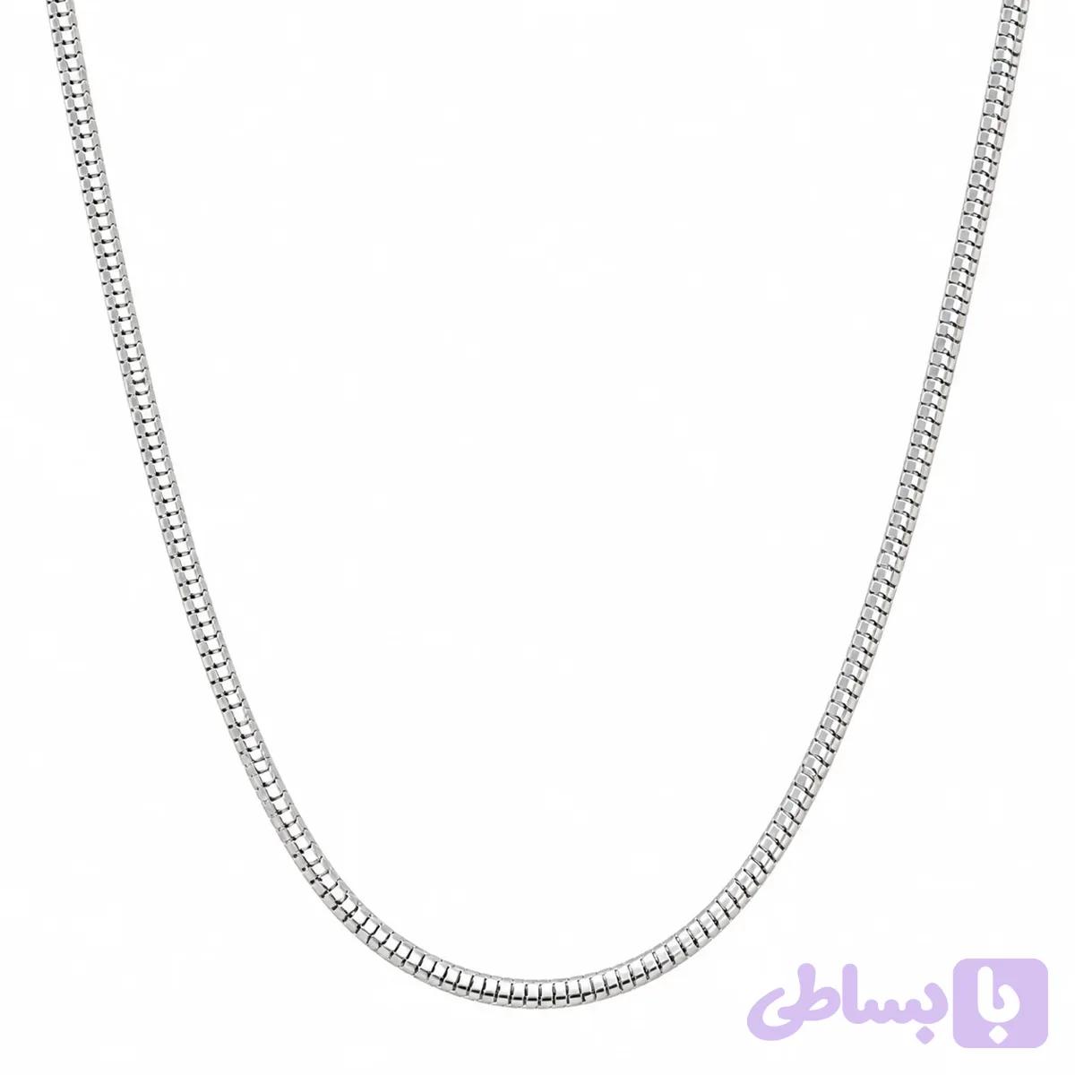 زنجیر مردانه نقره ۹۲۵ ایتالیایی ماری | Italian 925 Silver Snake Chain — تصویر 1